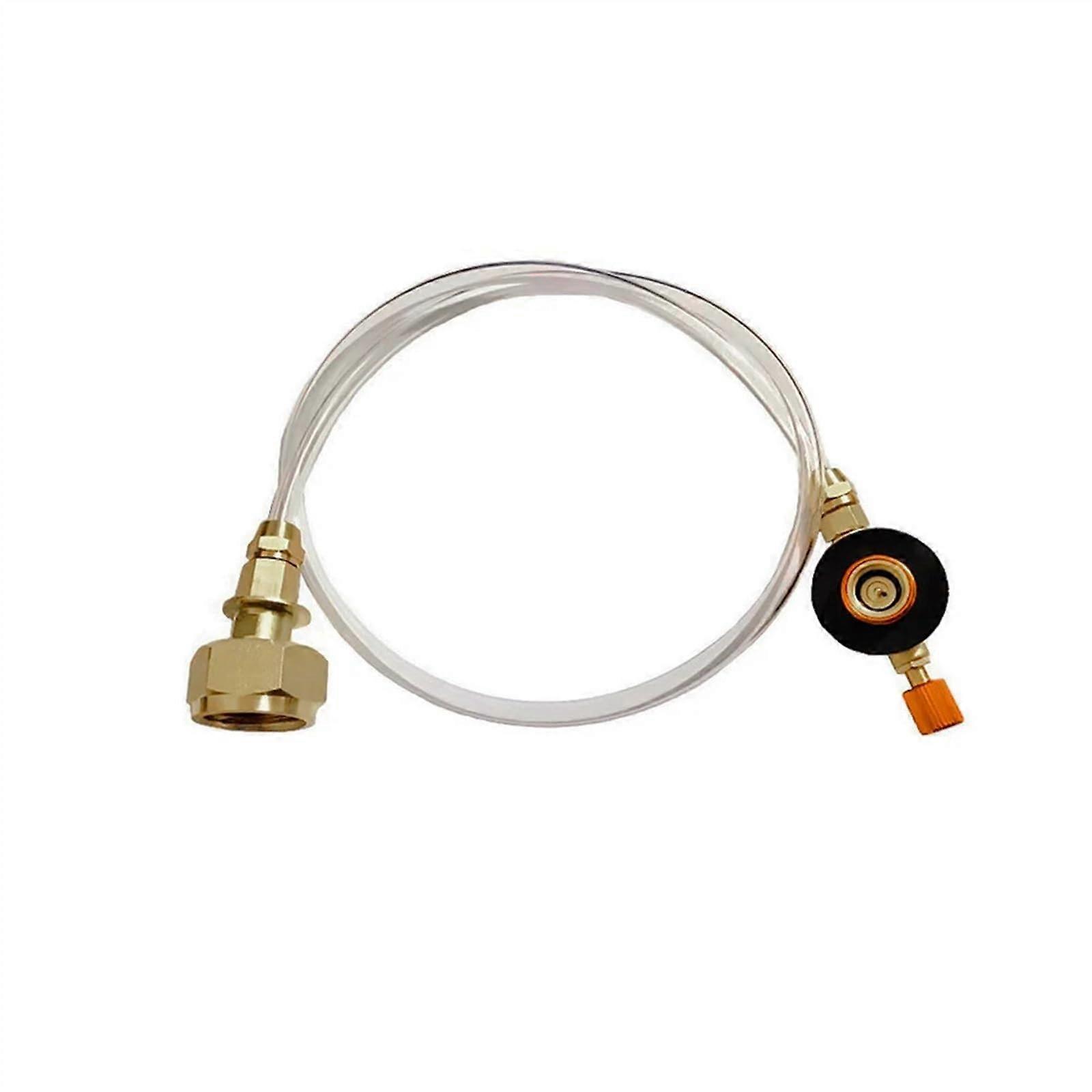 Propane Refill Adapter For Outdoor Camping Gas Stoves LPG Flat Cylinder Tank Coupler Container Adapter Burgundy