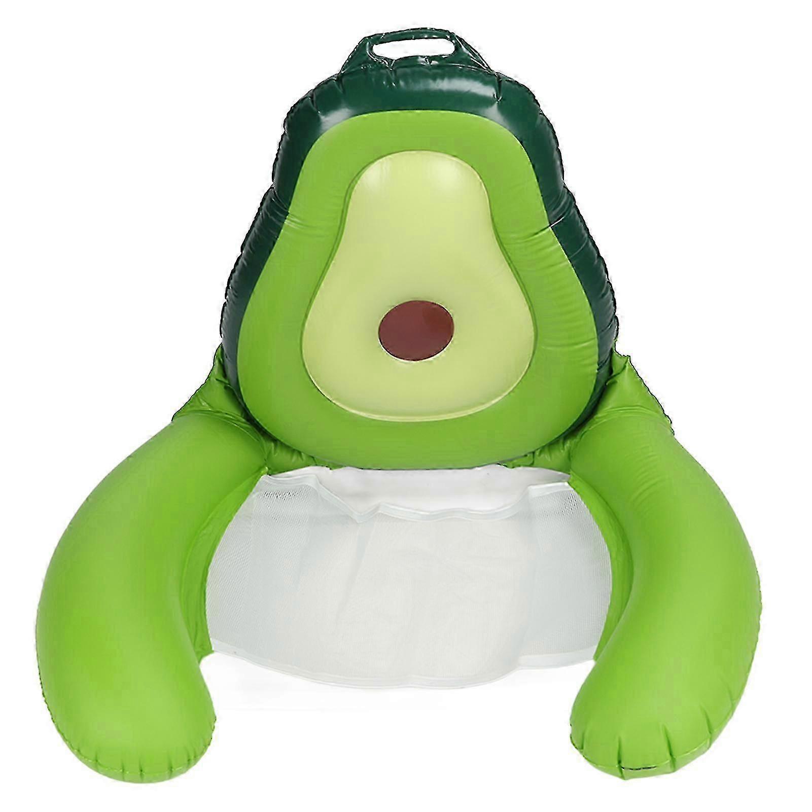 Avocado Mesh Floating Row Pvc Avocado Inflatable Foldable Floating Pool Toy For Summer Water Fun