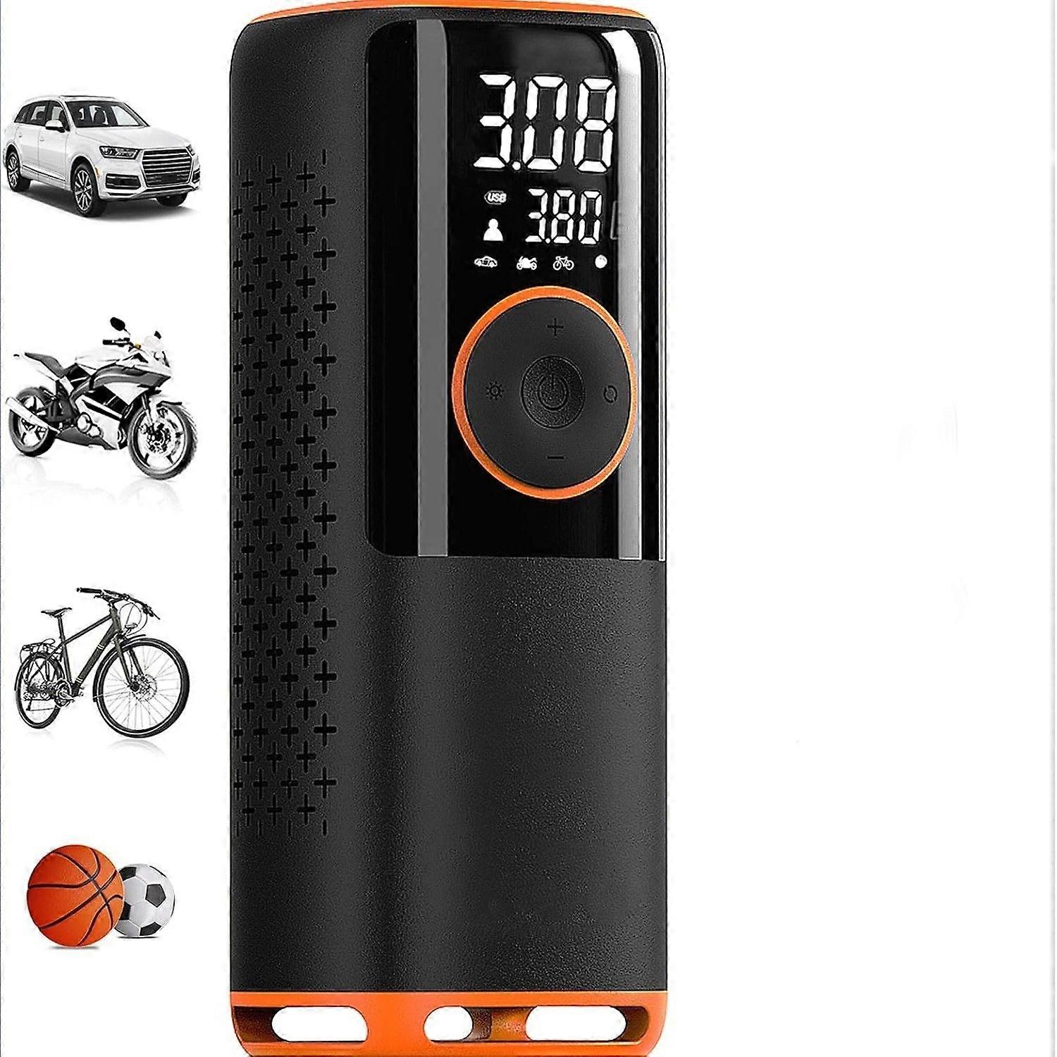 Tire Inflator Portable Air Compressor,150PSI Electric Air Pump for Car Tires,3x Faster Inflation Cordless Air Compressor,LED Light Digital Tire Inflat