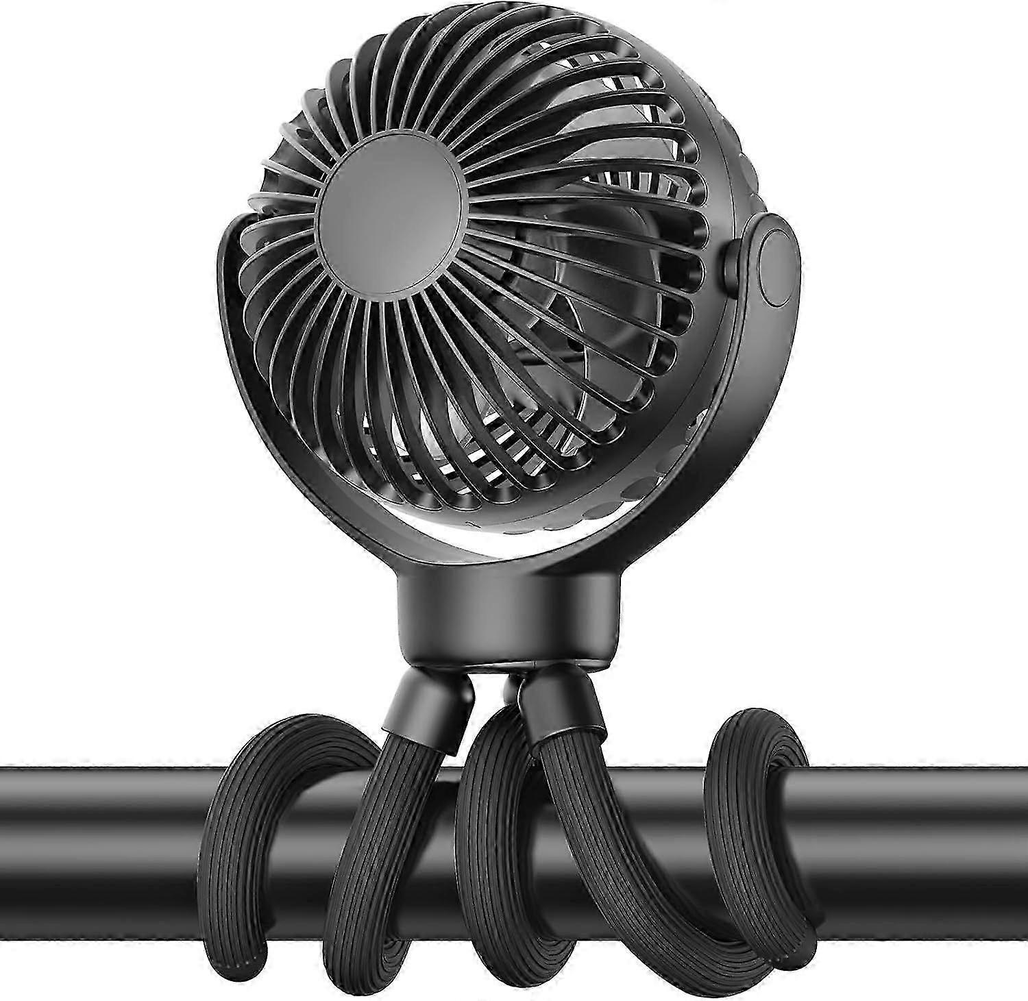 2025 Latest Model Portable Baby Stroller Fan - 3-Speed Flexible Tripod Personal