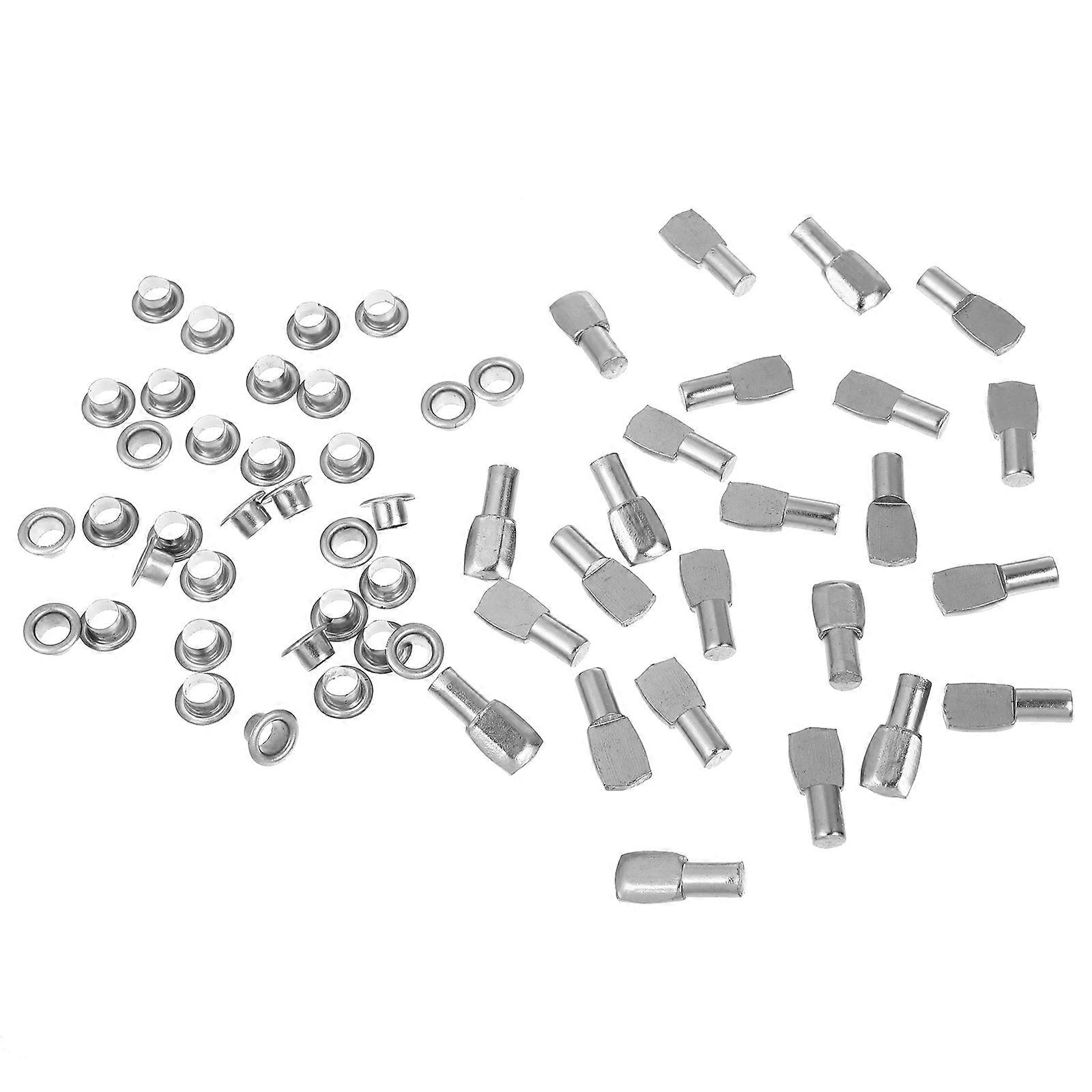 50 Sets Spoon Shaped Shelf Support Pegs for Cabinet Steel Furniture Shelf Pins