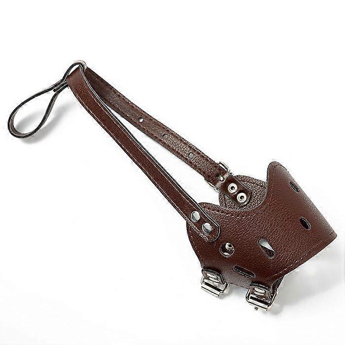 Pu Leather Dog Muzzle Anti-Bite And Anti-Swallow Pet Dog Muzzle Bark Control For