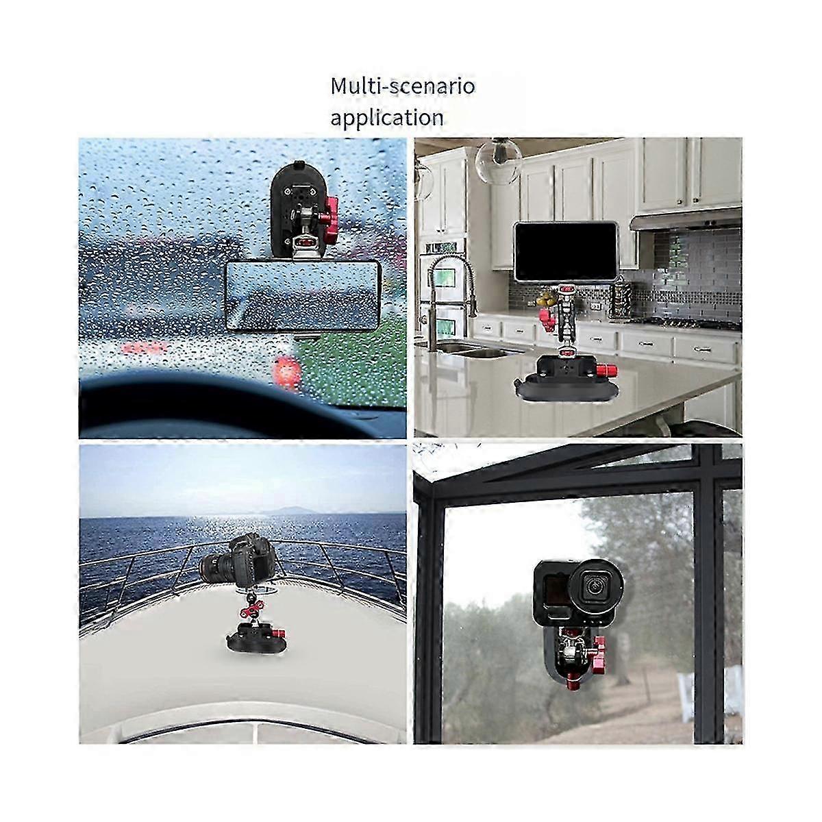Car Phone Stand with Multi-Function Portable Suction Cup for Motion Cameras and Car Mounting Fixation