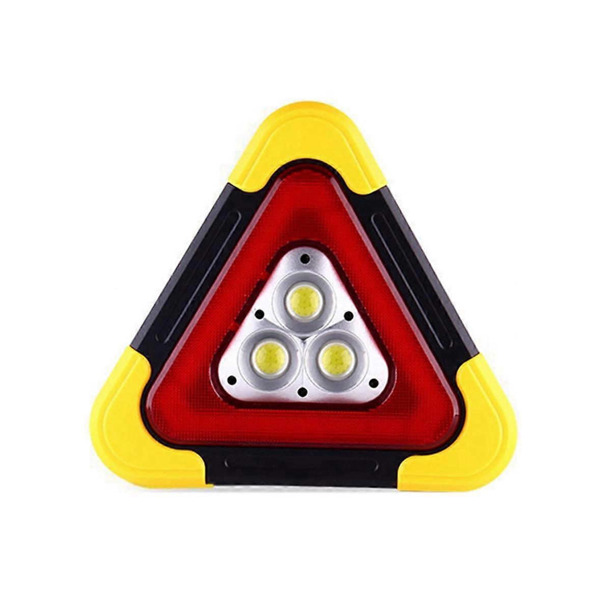 Emergency Triangular Warning Light Safety Emergency Breakdown Lamp Portable Solar Light for Camping Working