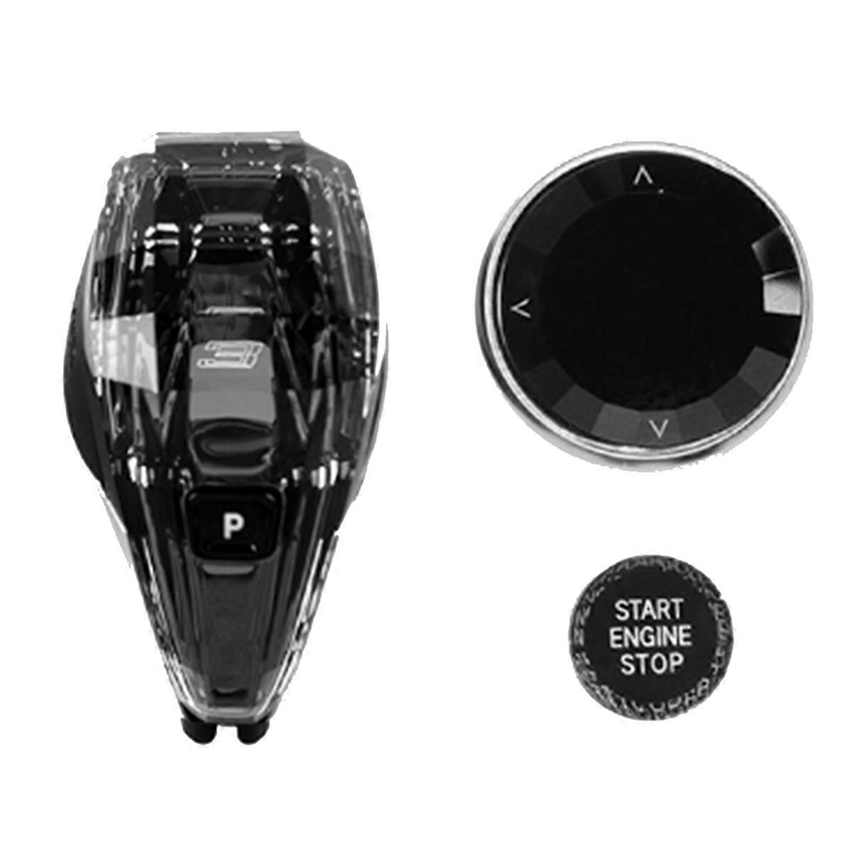 Car Crystal Gear Shift Knob Head Lever with Central Control Knob for 3 Series F Chassis 2013-2019