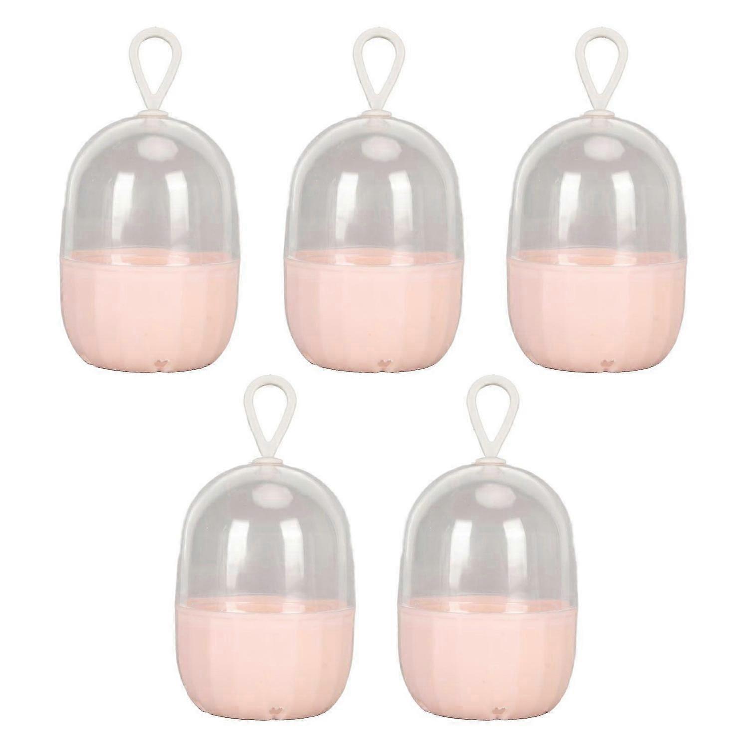 2025 Latest Model 5pcs Makeup Sponge Case Transparent Multi Purpose Portable B...