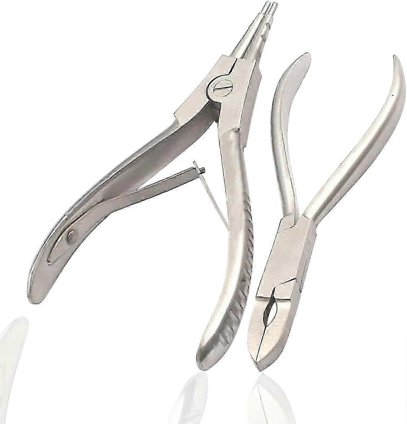Body Piercing Tools Ring Opening Pliers 7" & Closing Pliers Forceps 5 1/2