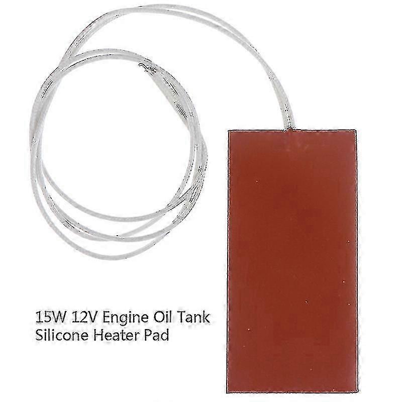 15w 12v 5 * 10cmエンジンオイルタンクシリコンヒーターパッドラバーヒーターマットウォーミング