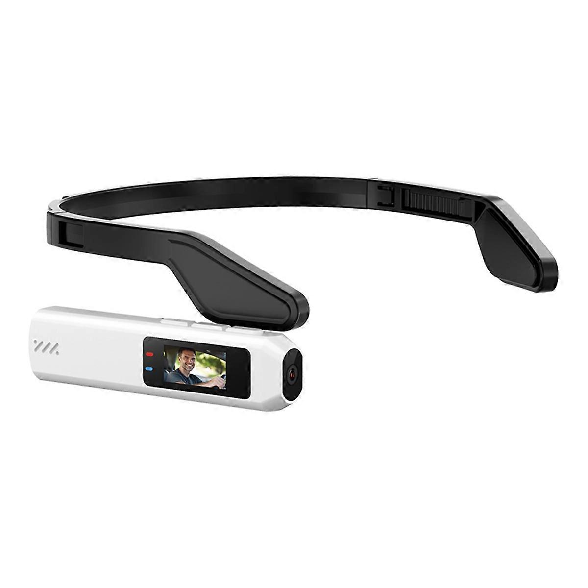 S111 2.7K Wi-Fi HD Body Camera Head Wearable Vlogging White