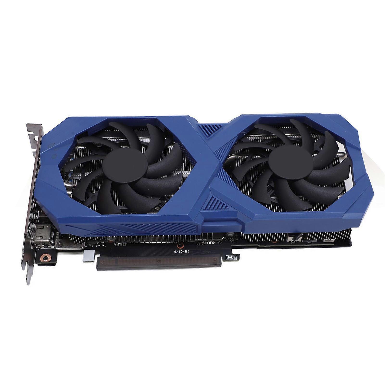 8GB GDDR6 Graphics Card PCIe 4.0 256 Bit 1410MHz Double Cooling Fan for Gaming