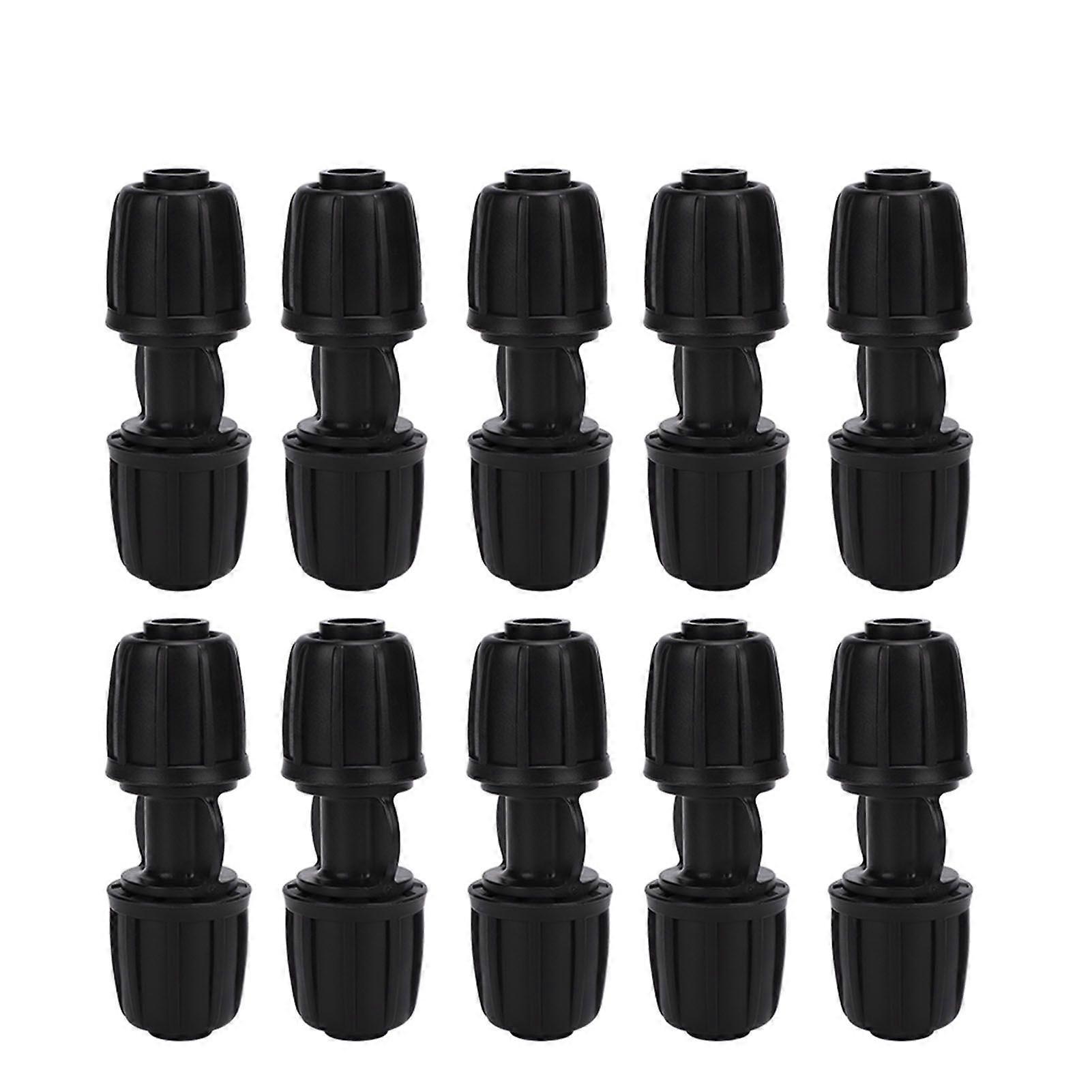 10Pcs Straight Water Connector Garden Drip Irrigation Fitting for 16mm PE Hose