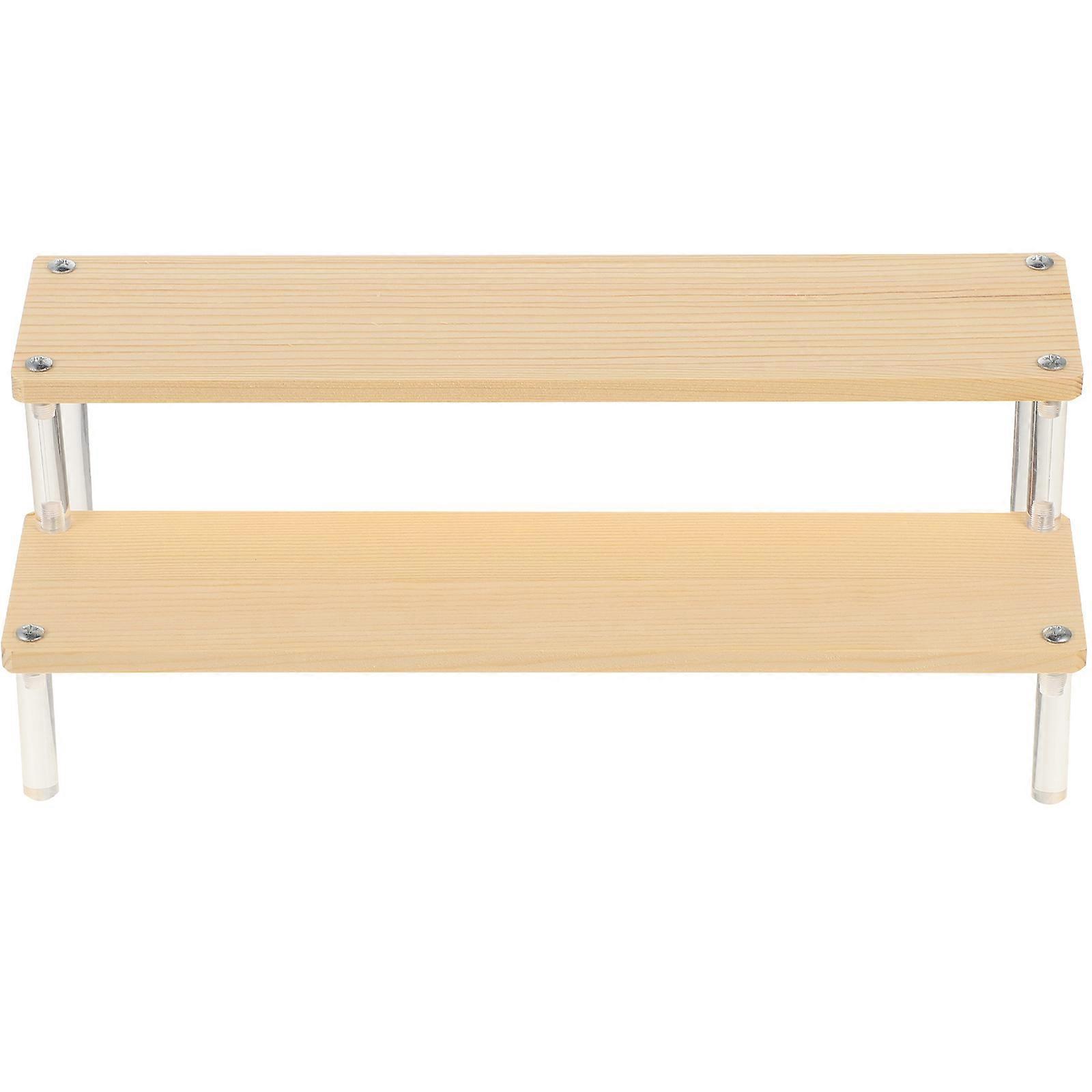 Multi-Function Display Rack Wooden Ladder Shelf for Storage 3Pcs