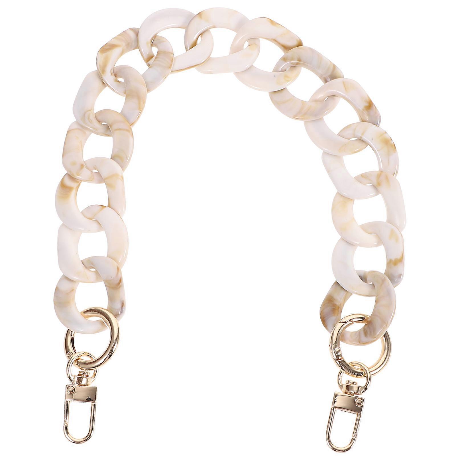 Handbag Replacement Bag Chain Acrylic Strap for Purse 2Pcs Accessory