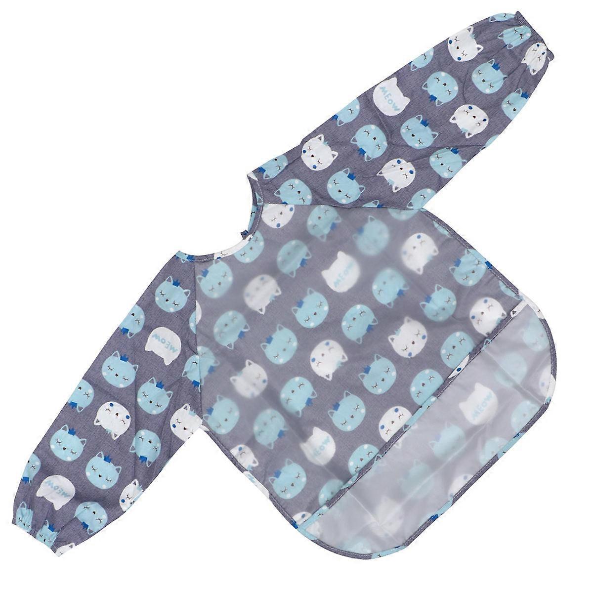 Long Sleeve Children Apron Water-Proof for Kid Use 1 Piece