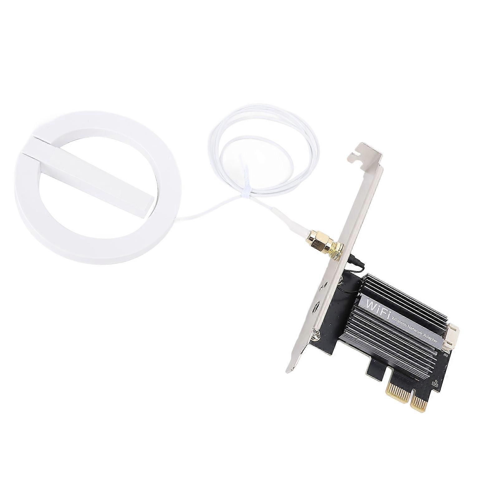 WiFi6E PCIe Network Card 4174Mbps 3-Band Bluetooth 5.2 Adapter