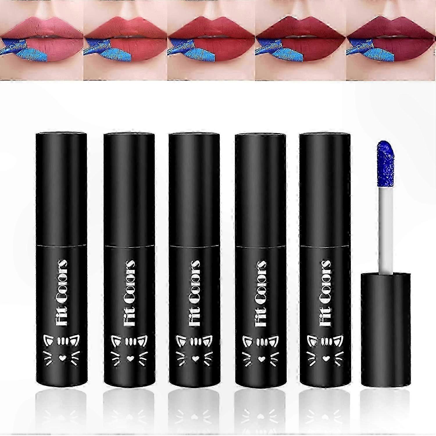 Waterproof Lip Stain, Non-Sticky Peel-Off Gloss with Long-Lasting Color Reveal for Women & Girls, Tattoo Effect Lipstick Alternative