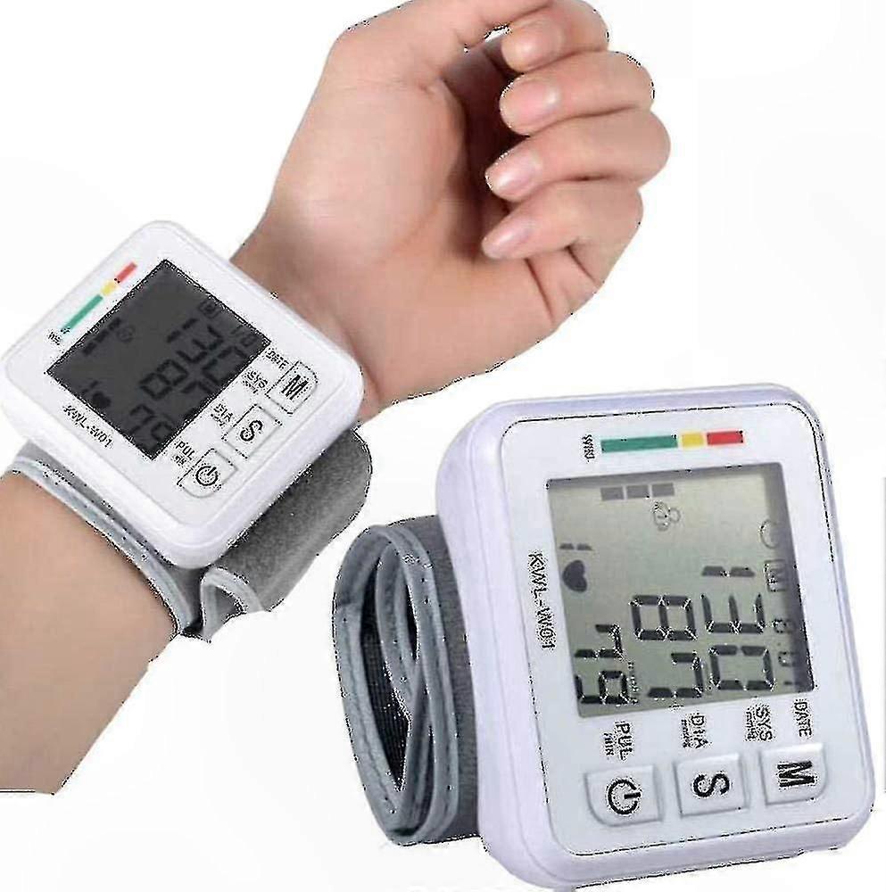 Adjustable Wrist Blood Pressure Monitor with LCD Display