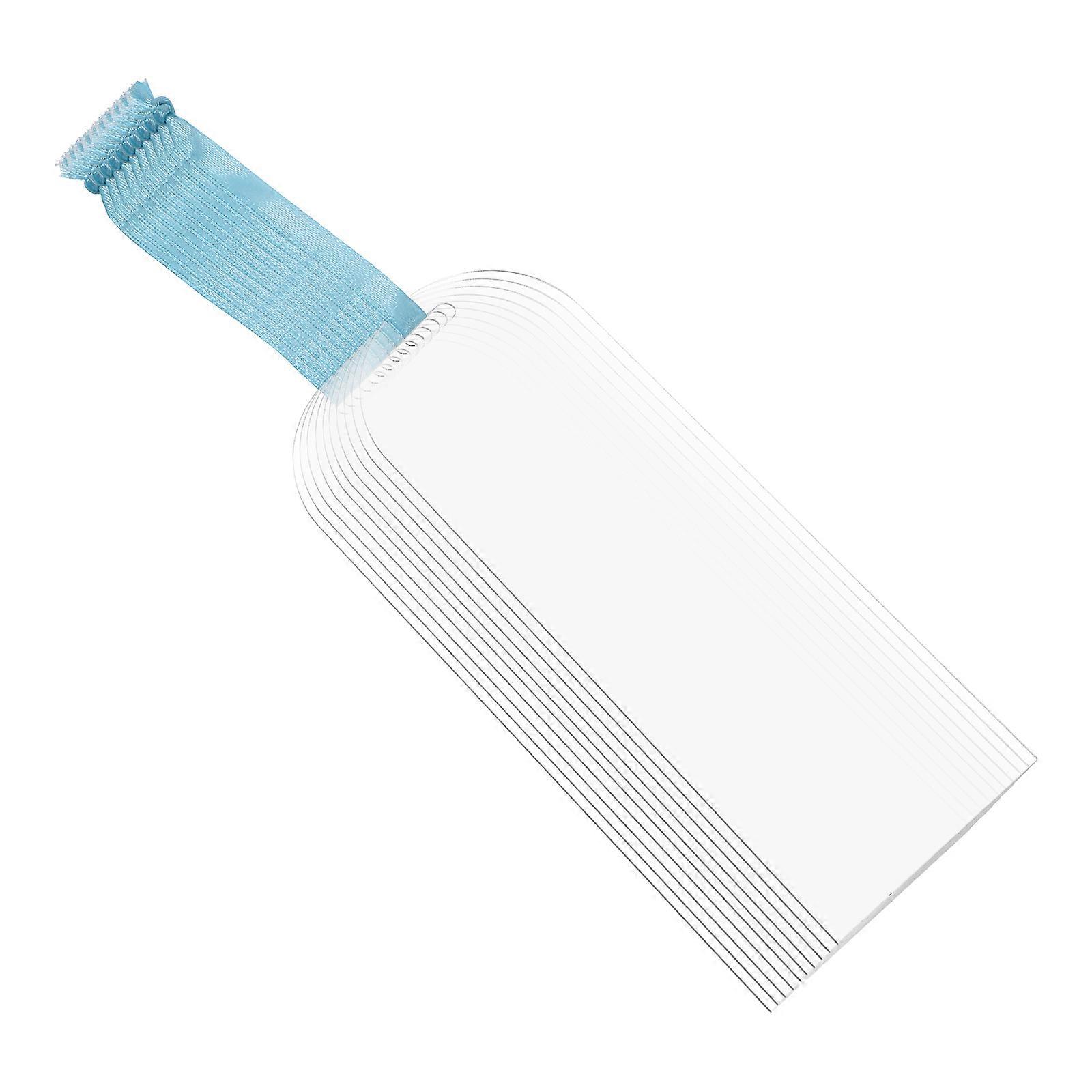 Acrylic Bookmark Blank Transparent Bookmarks for Reading 30Pcs Set