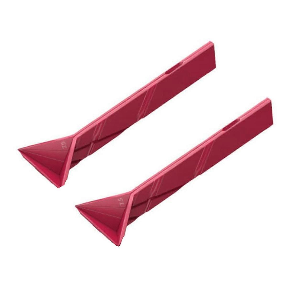 Flat Measuring Spoon, Polygons Measuring Spoon Flat, Red