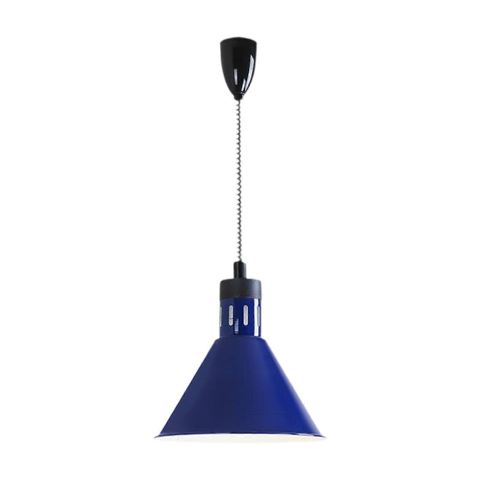 Hanging Retractable Heat Lamp for Food, Buffet Warming Lamp, Bulb Not Included, Ideal for Chicken, Cafeteria, Blue