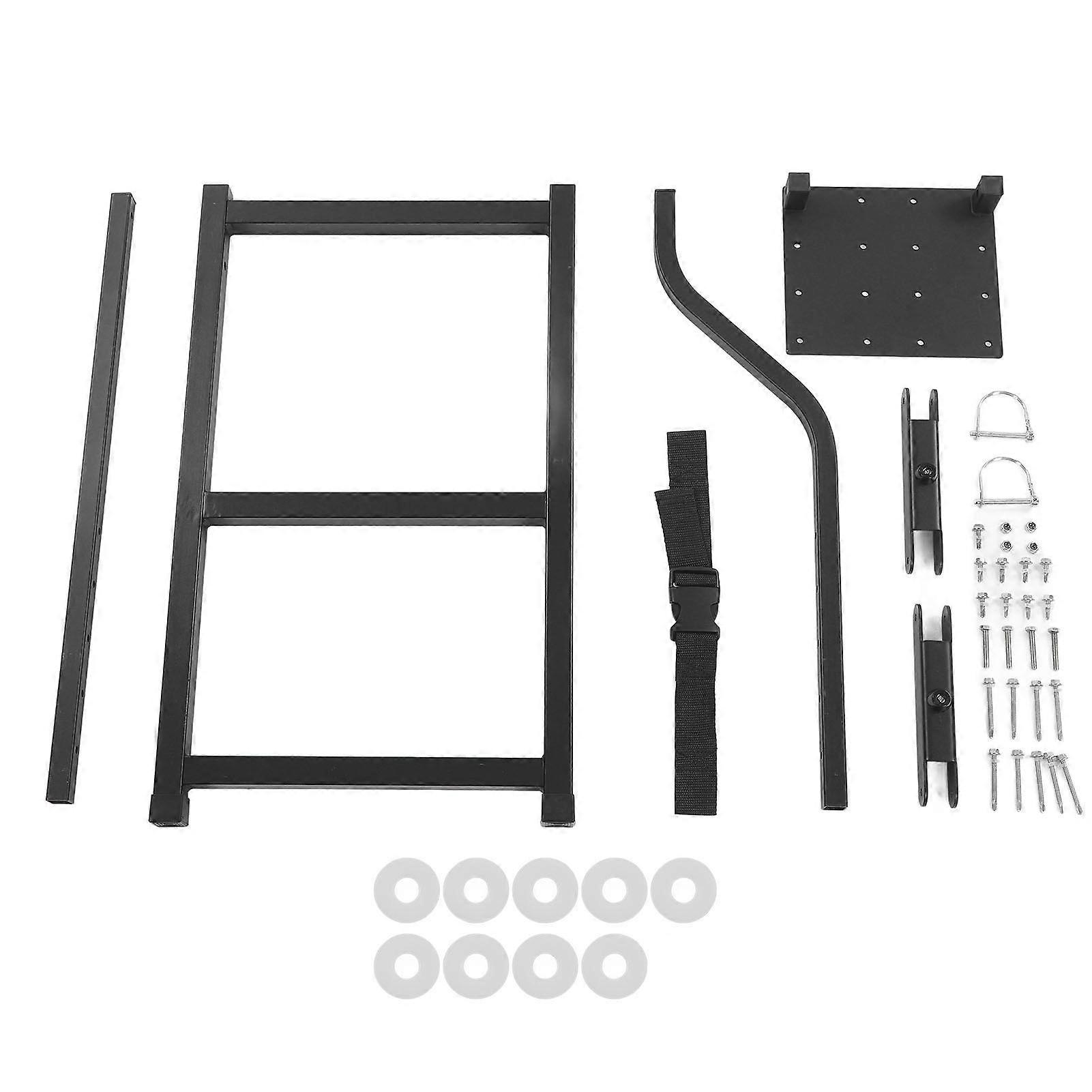 Tailgate Ladder Universal Adjustable Height Rear Gate Ladder Pickup Rotated Step Ladder