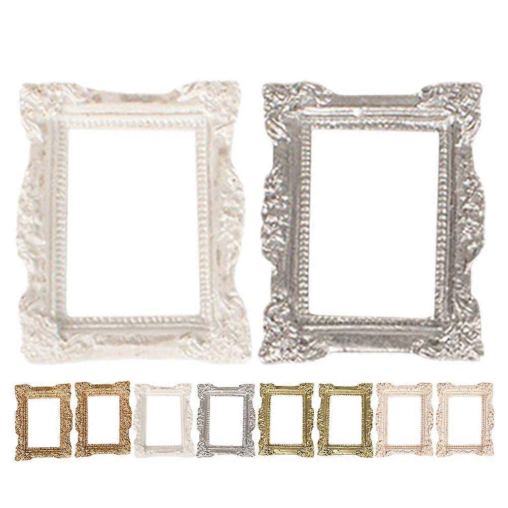 10pcs Miniature Picture Frames Antique Photography Frames Jewelry DIY Display Frames