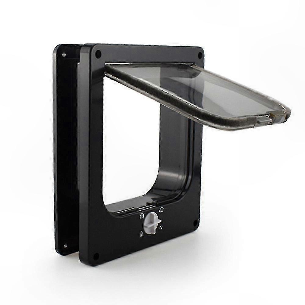 4-in-1 Locking Pet Door for Cats, Durable Interior/Exterior Window or Wall Installation