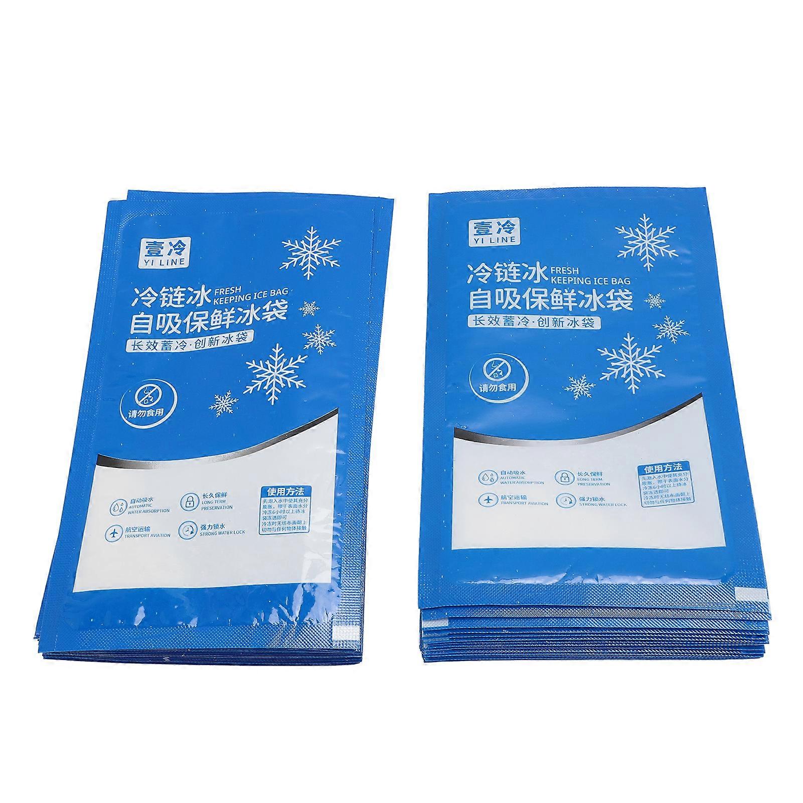 Lot de 100 packs de glace réutilisables et multifonctionnels pour le refroidissement des aliments dans l'aviation, 350 ml