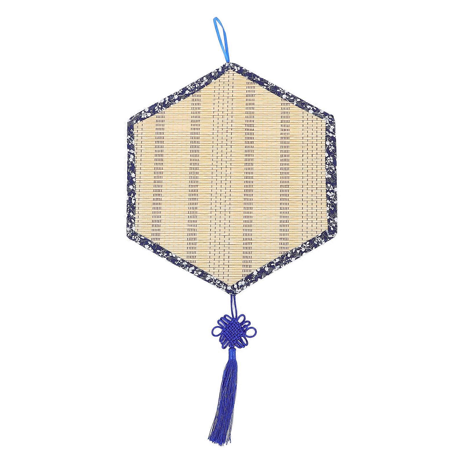 Wall Hanging Decor for Home 5Pcs Hexagonal Bamboo Mats