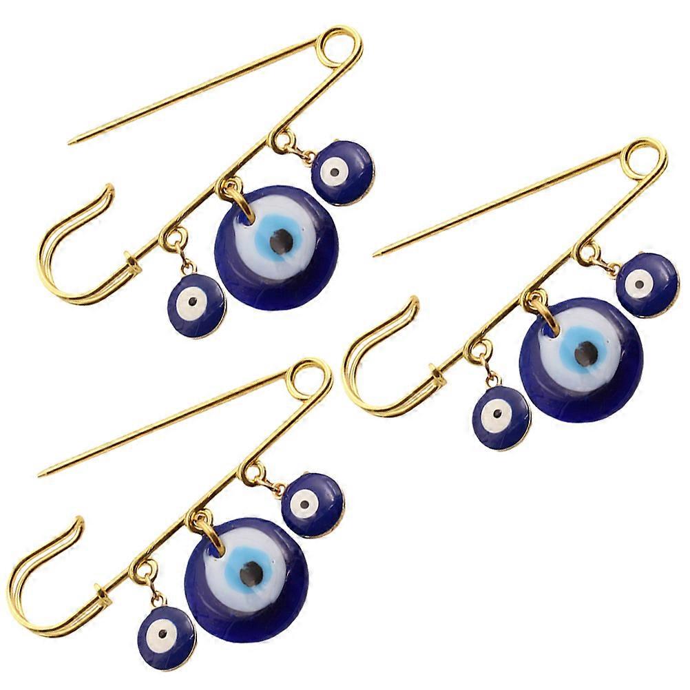 Lapel Pin Turkey Evil Eye Brooch for Decor 9Pcs Assorted Colors