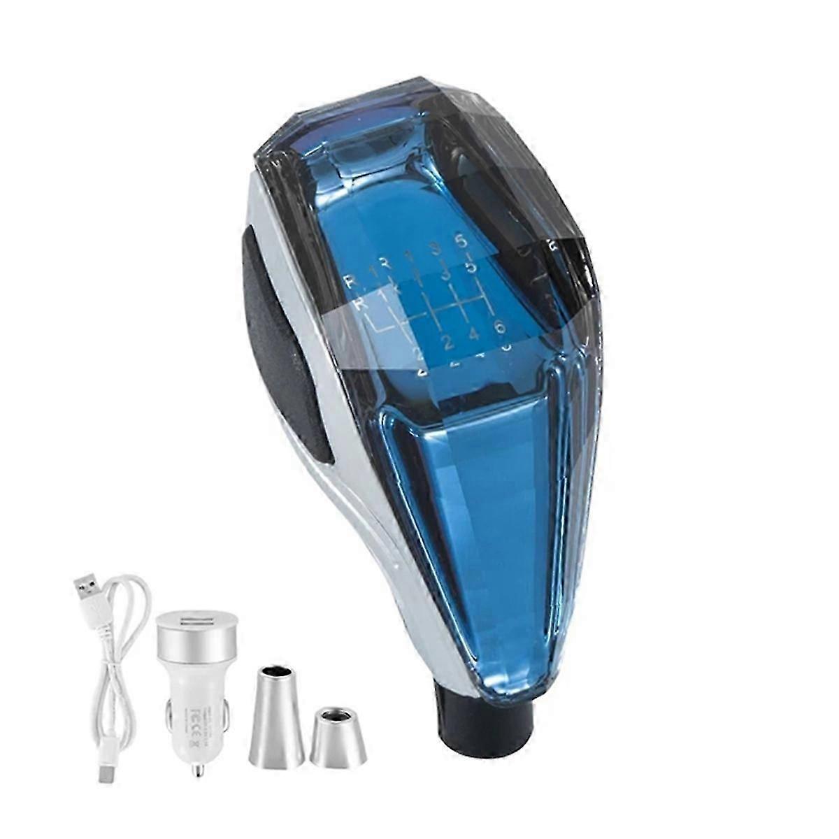 Car Crystal Universal Modified Gear Shift Knob Lever Handball Multicolor LED Light Car 13524R Modifi