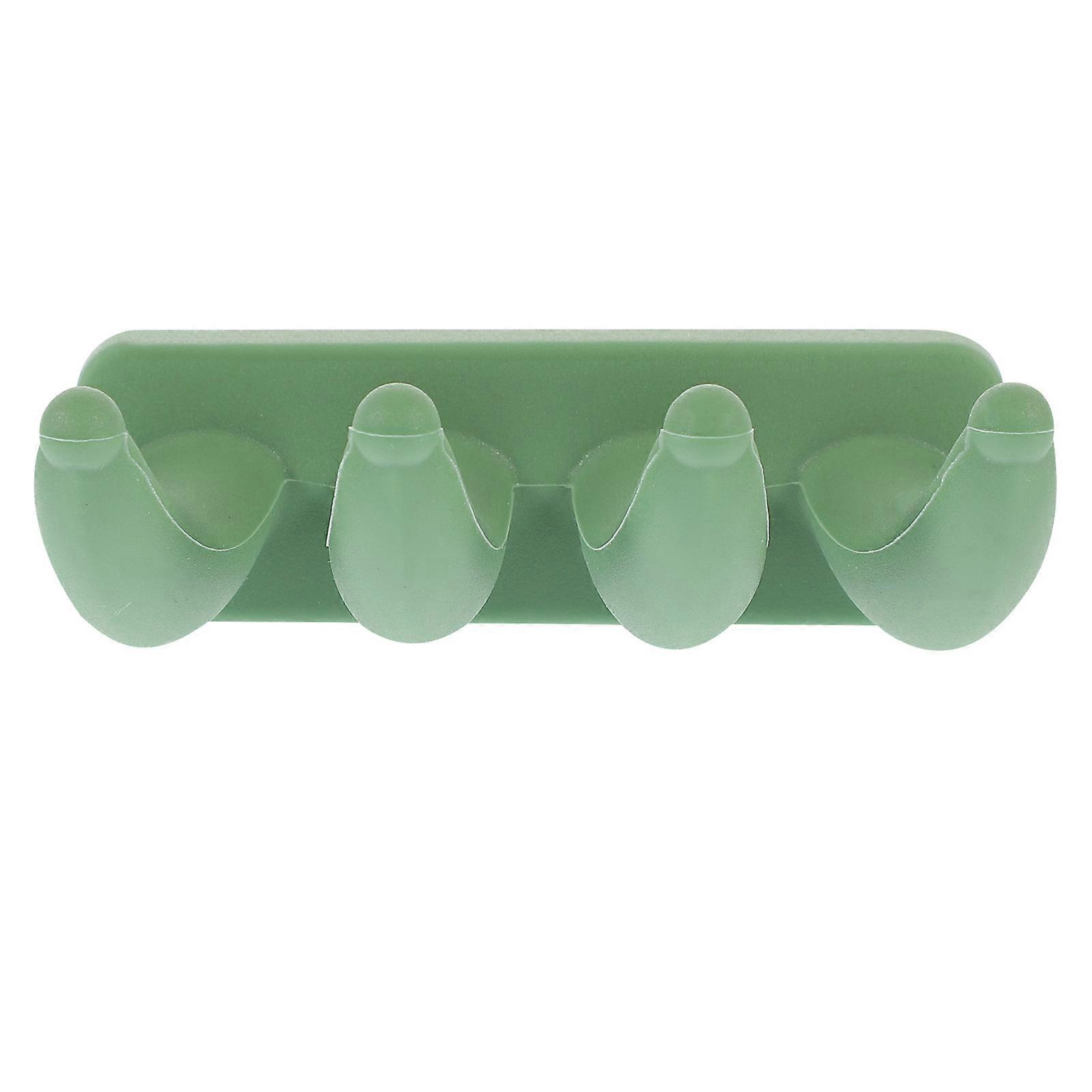 Silicone Wall Hook For Bathroom Kitchen Organizer Home Decor Green Adhesive Multi-Functional 1Pack