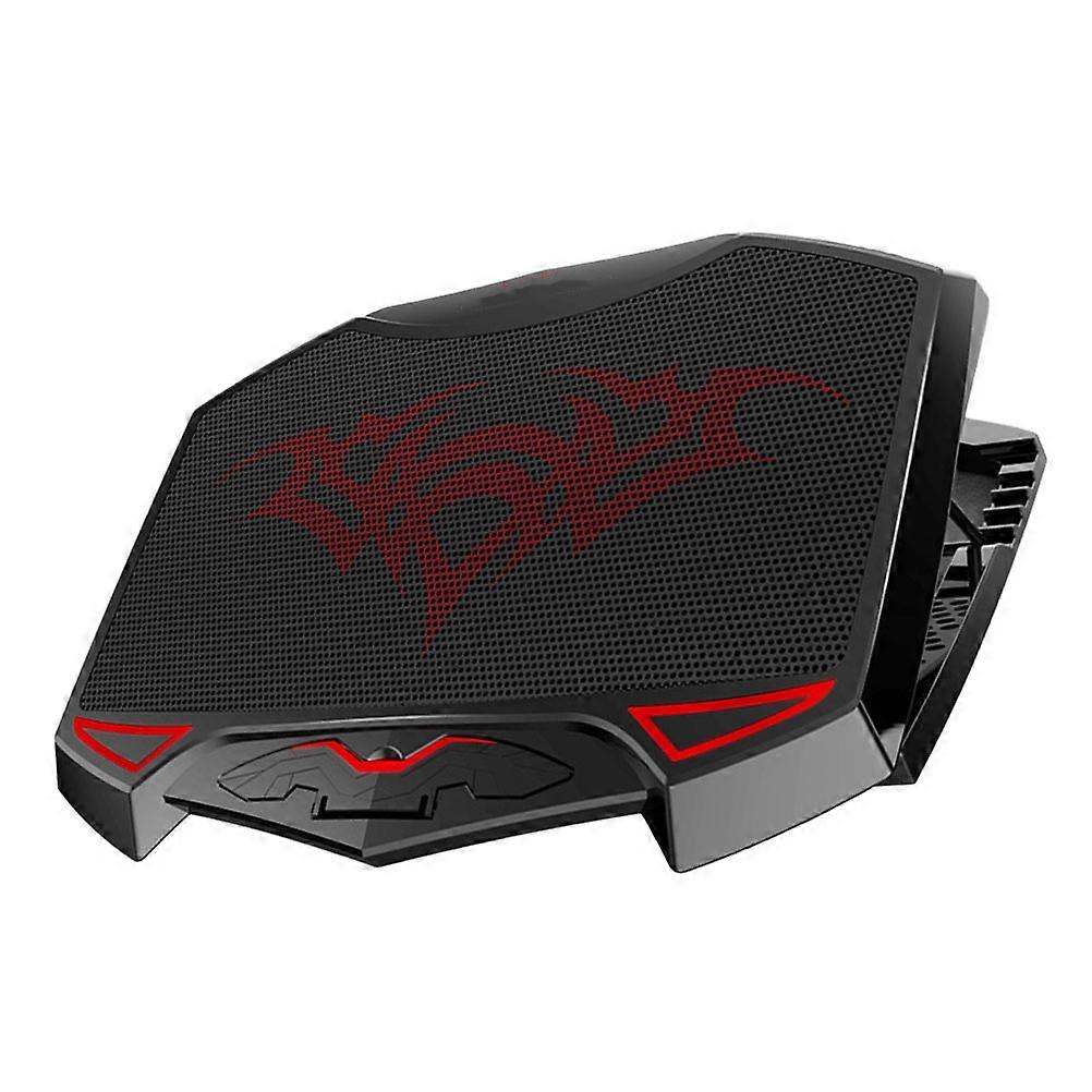 Dual USB Powered Laptop Stand Featuring 3 Fan Cooling Mechanism Designed For Gaming In Ergonomics Style Black 1Pack