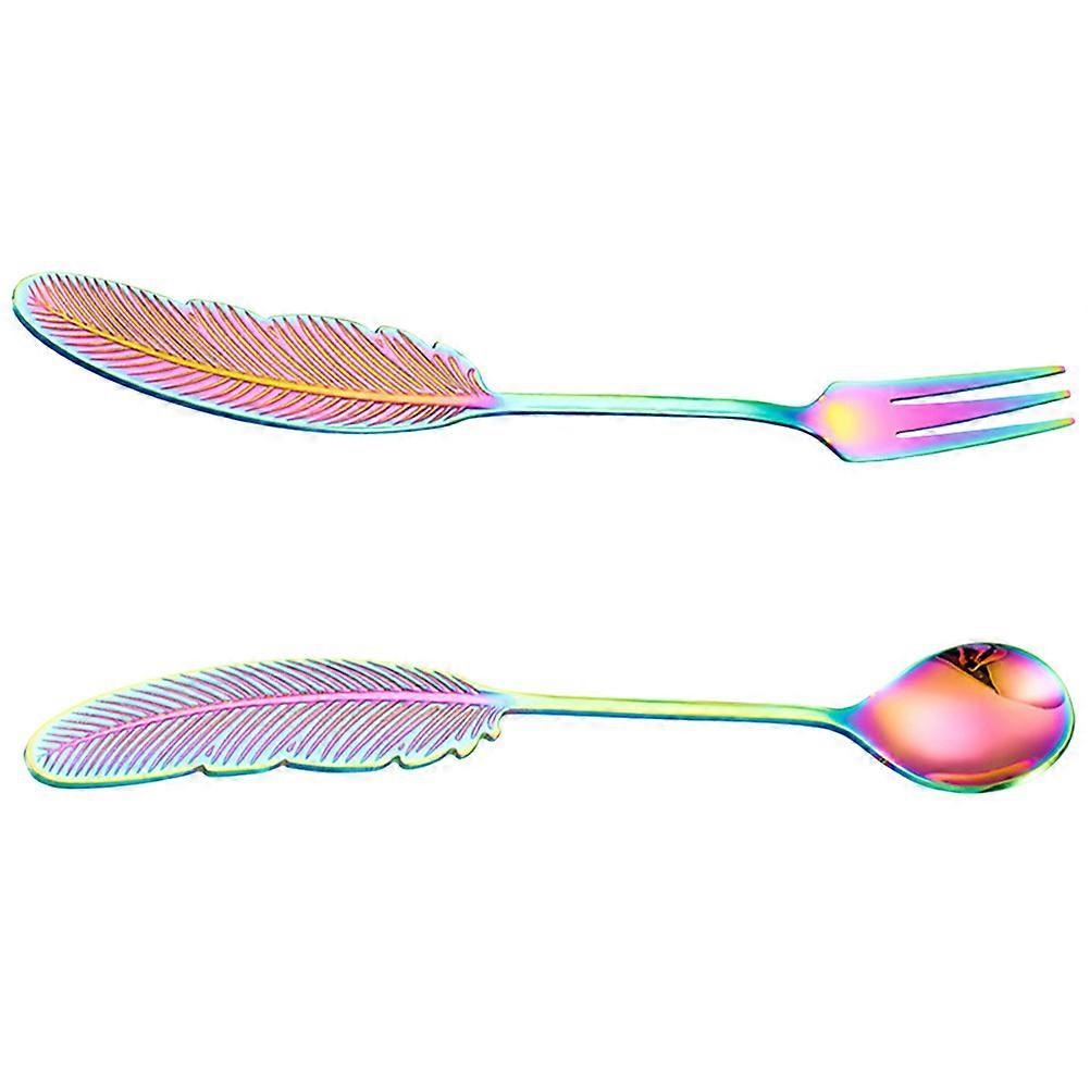 Certified Flatware Spoon Fork Set For Kids Dining Requirements 10 Pcs Kitchen Supplies