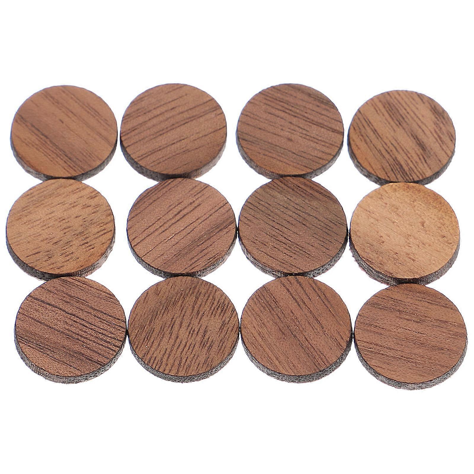 Replacement Clock Numerals 2 Sets Clock Accessories Crafted In Brown Wood For DIY Enthusiasts Perfect For Enhancing Home Decor
