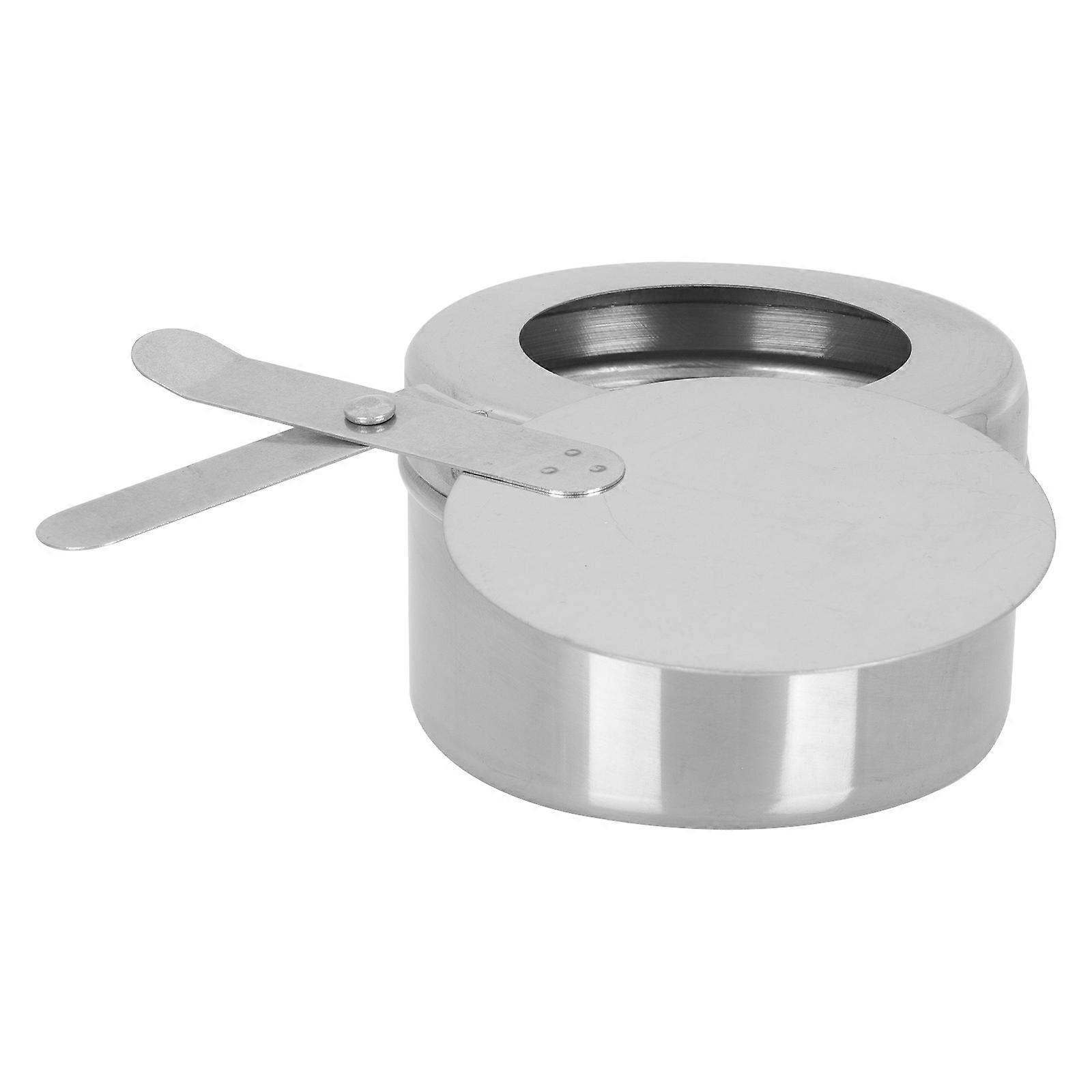 Compact Silver Alcohol Fuel Holder Burner For Home Cooking And Camping with Rust Resistant Material And Premium Functionality 1Pack