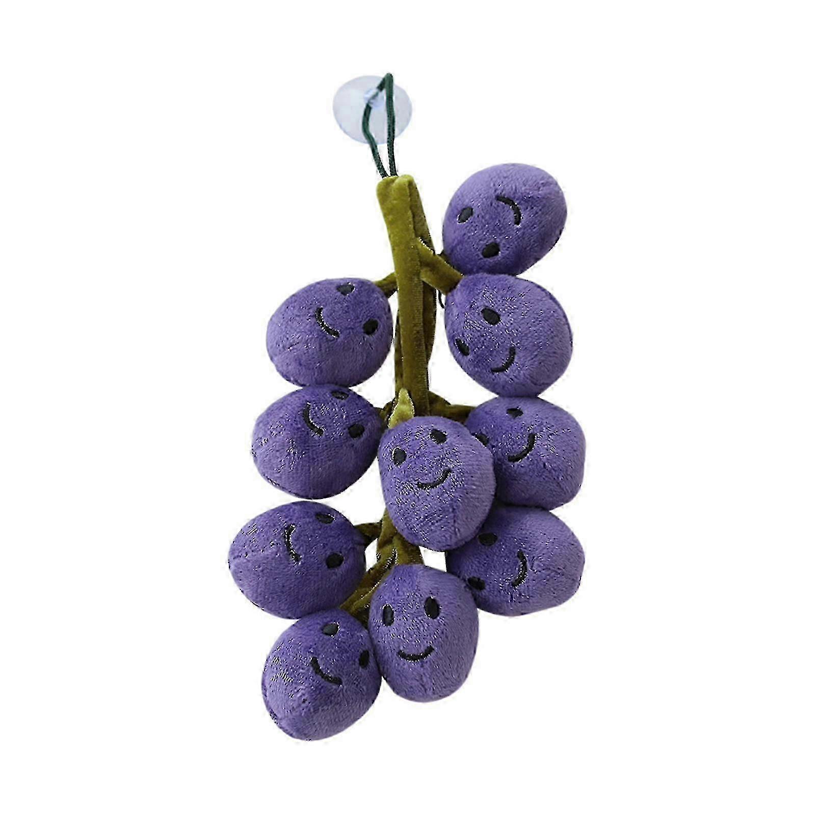 20/26CM Grape Plush Toy Simulation Lifelike Doll Stuffed Soft Toys Creative Grape Decoration Backpack Pendant Fruit Dolls for 2025