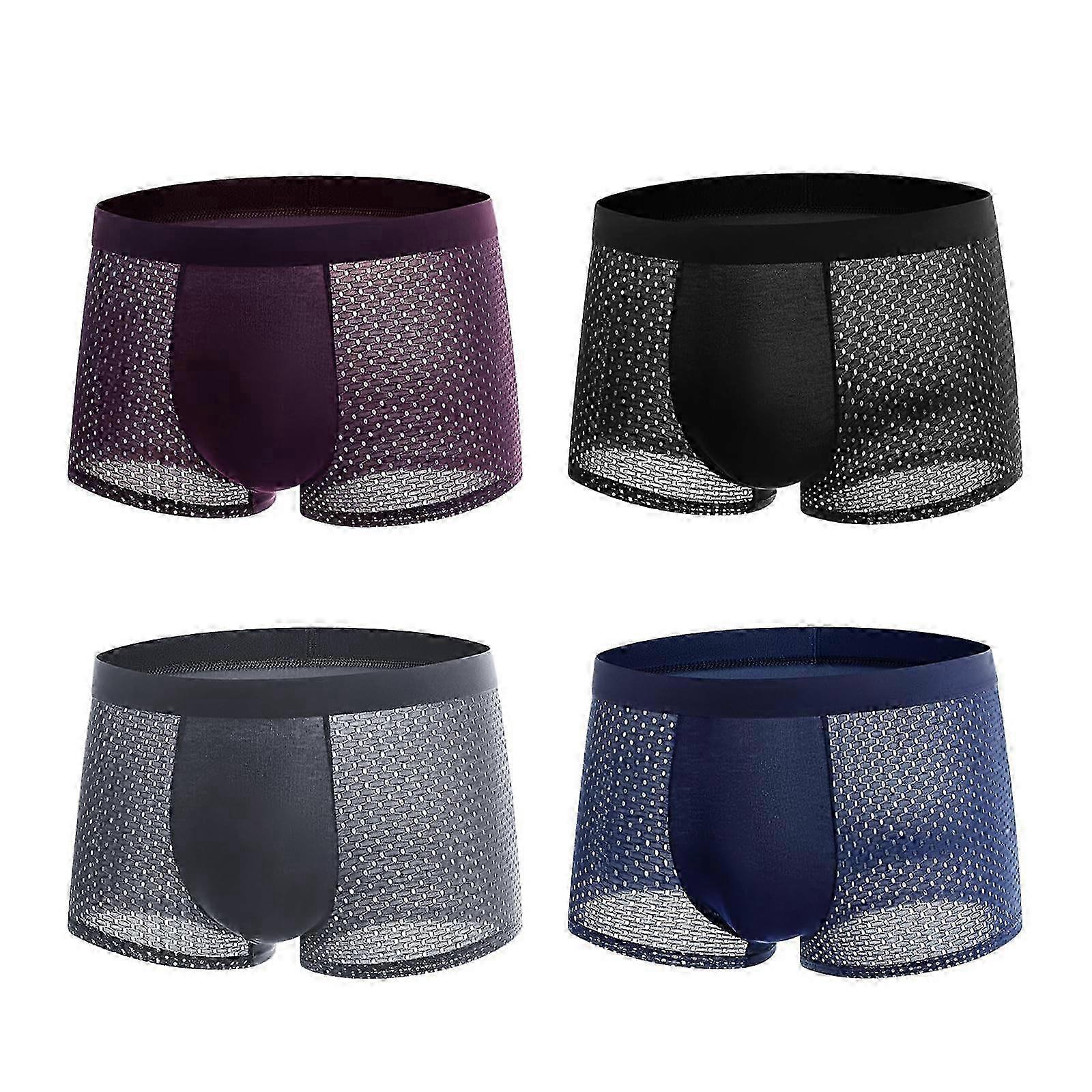 2025 Bamboowear Bamboo Boxer Short Men Microfiber Boxer Briefs