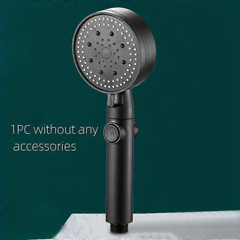 1 high-pressure multifunctional handheld nozzle 5 modes, 360 �� adjustable detachable hydraulic jet shower head and pause switch!