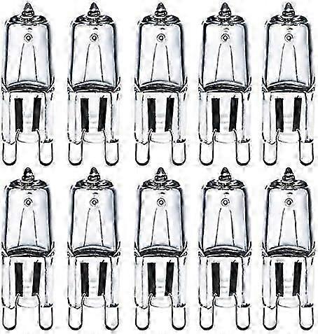 G9 bulbs 28W dimmable 230V clear 10 pack
