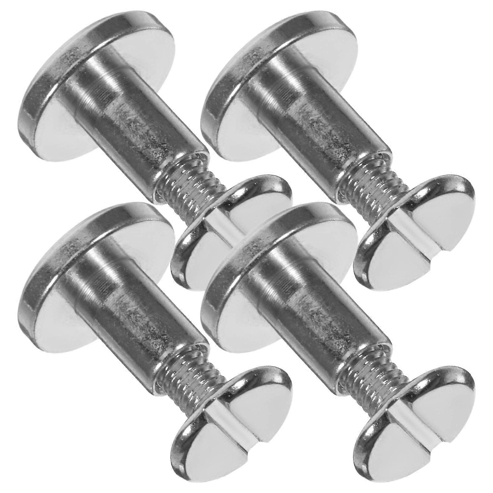 Crafting Rivets Round Zinc Alloy for Fastening Use 80Pcs Silver