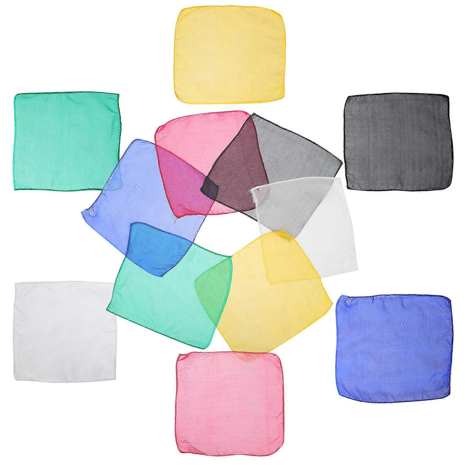 12Pcs Magician Scarf Fun Trick Scarf for Performance Usage