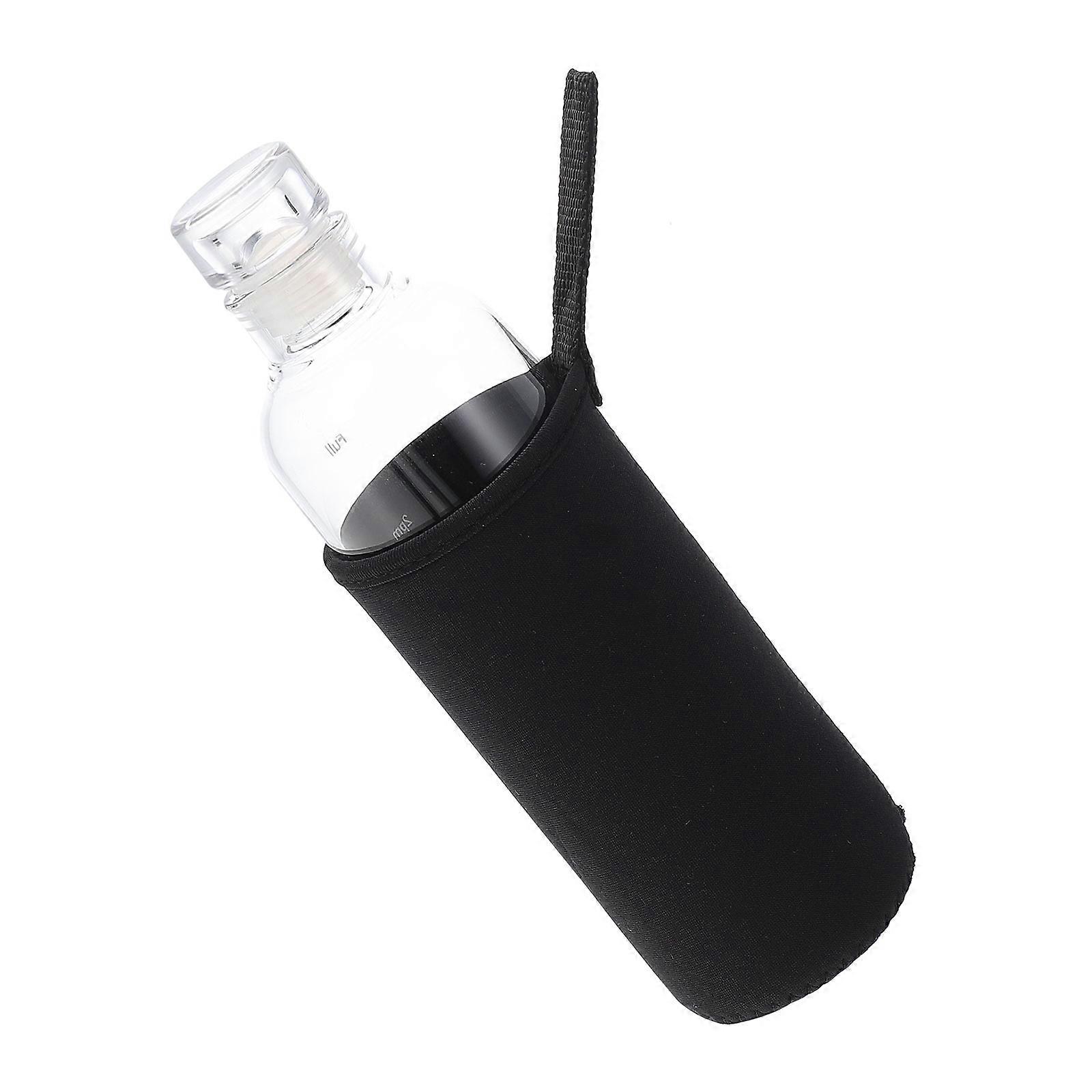 Water Bottle Glass Water Bottle Daily Use Transparent 500ML Time Scale 1Pack