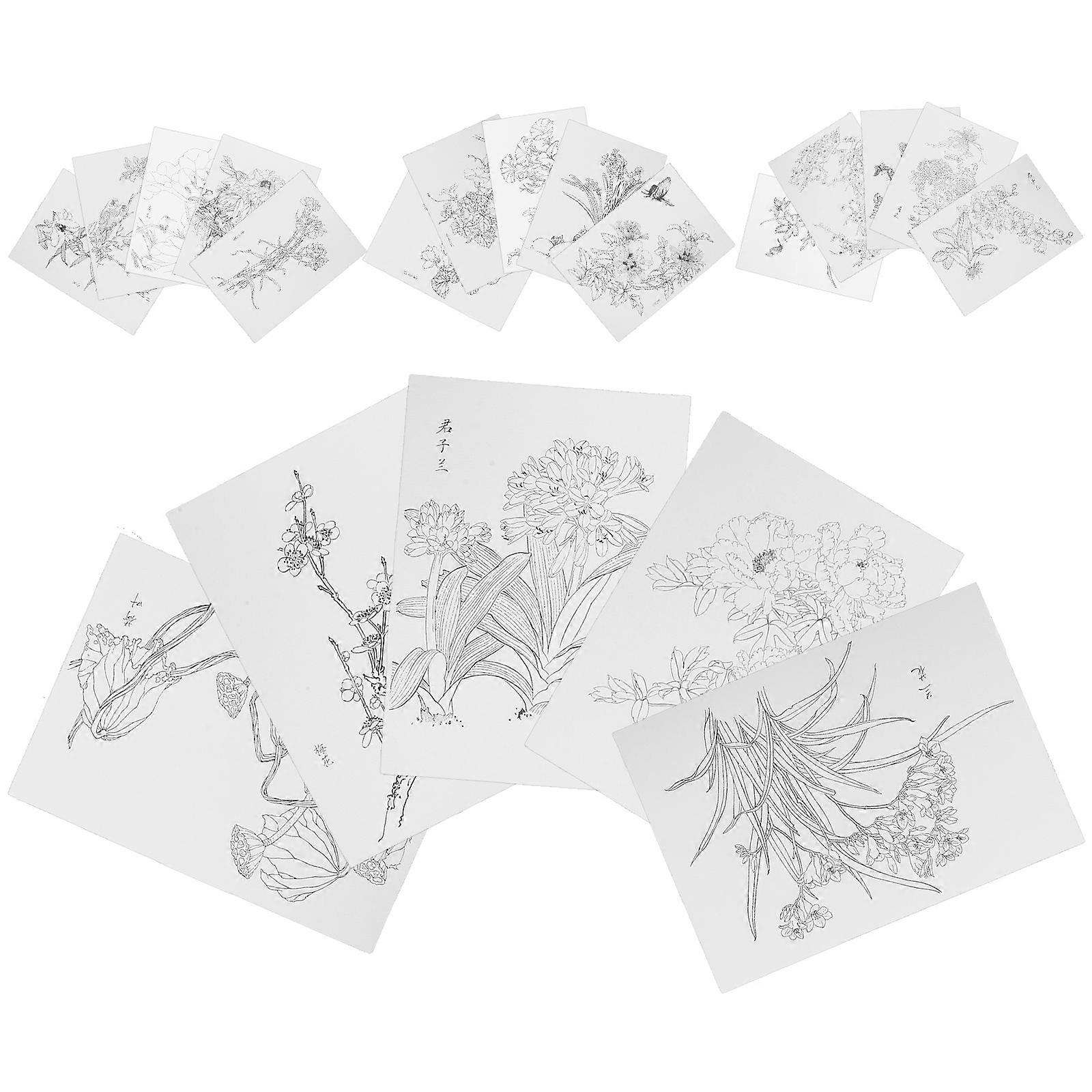 Water Color Pad Coloring Book for Beginners Leisure Activities Multi Color 20 Sheets