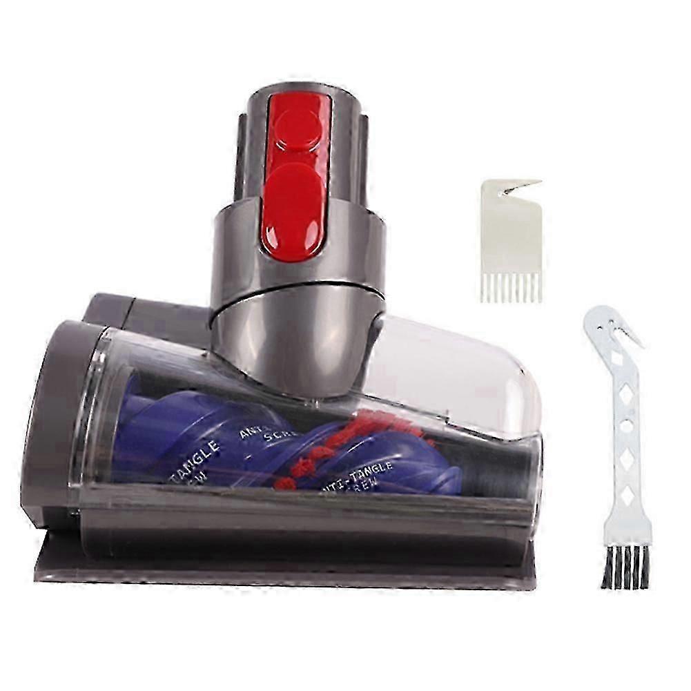 suitable for Anti-Tangle Mini Motorized Brush Head for V7 V8 V10 V11 V15 Vacuum Attachments Mite Brush for Sofas Beds Car Seats