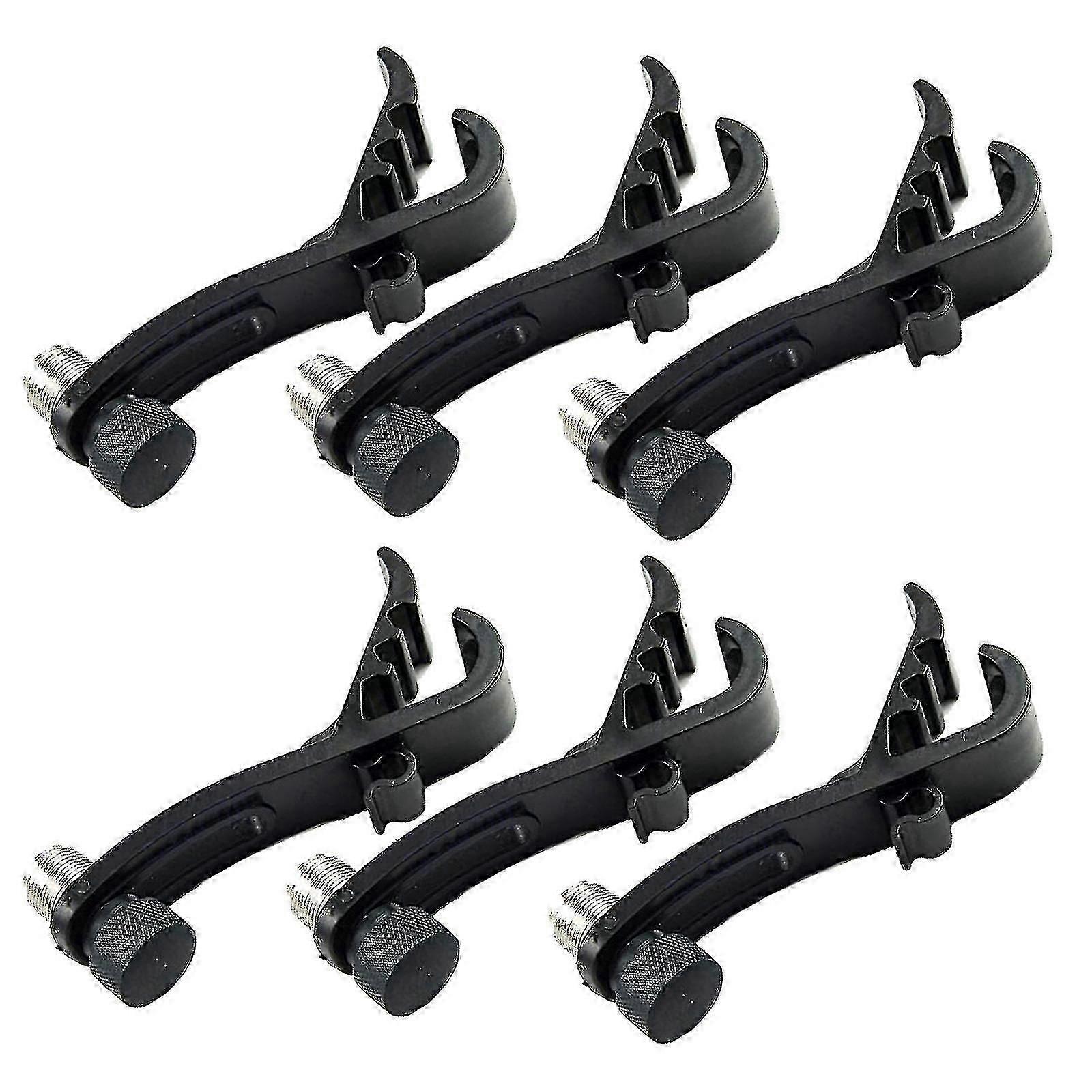 shockproof microphone clamps for drum rim 6pcs tom snare mount
