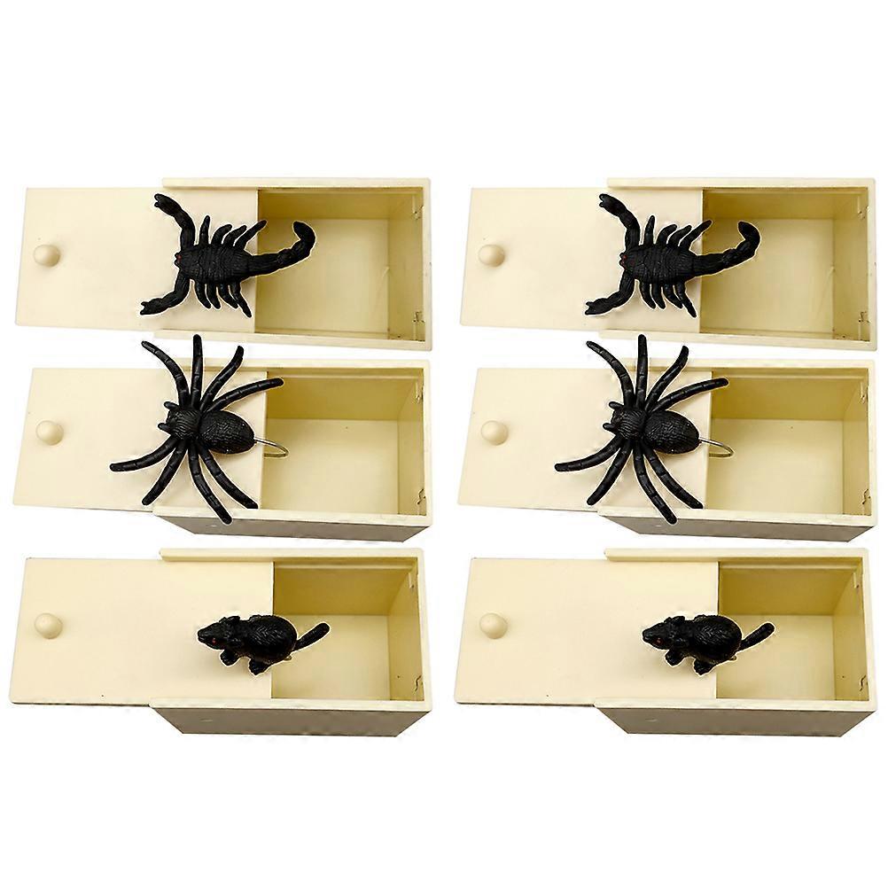 Box Trick Toys Halloween 1Set Scared Insects Set for Decoration