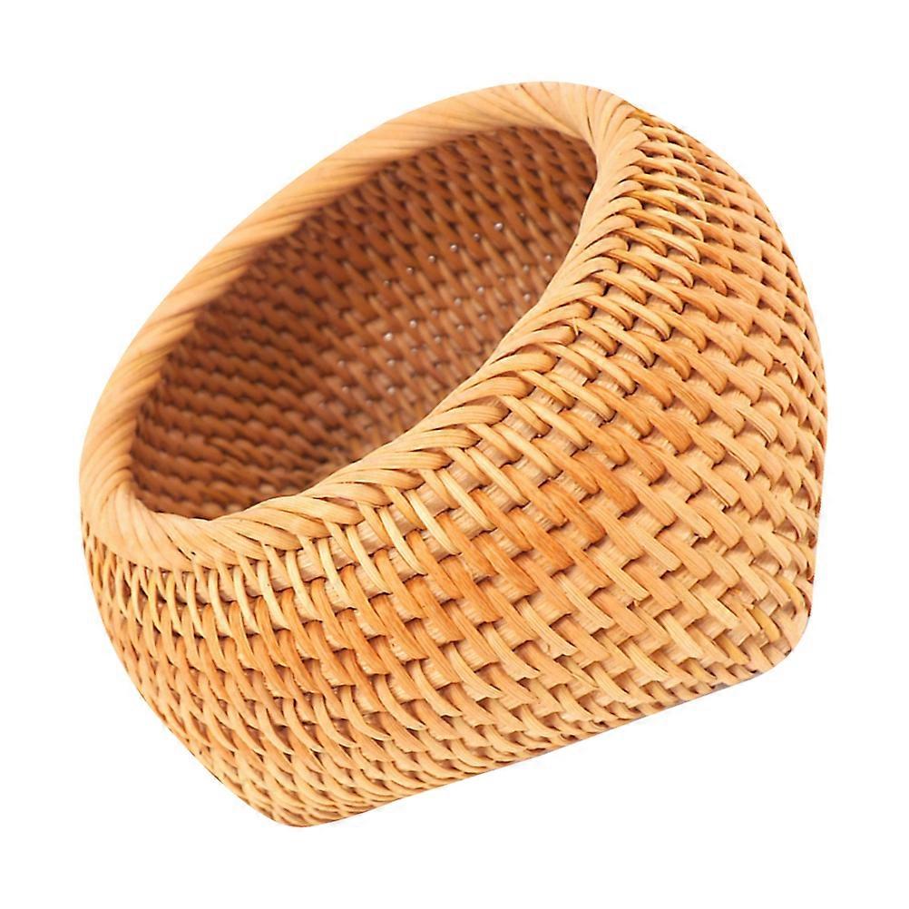 Portable Rattan Storage Box for Tea Cake with 1Pcs Lightweight Bamboo Box