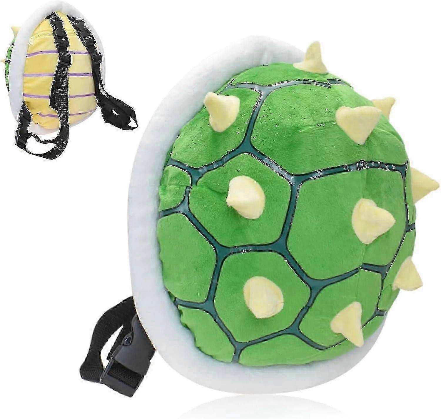 Green Koopa Troopa Backpack Turtle Shell Green Soft Stuffed Cartoon Toys