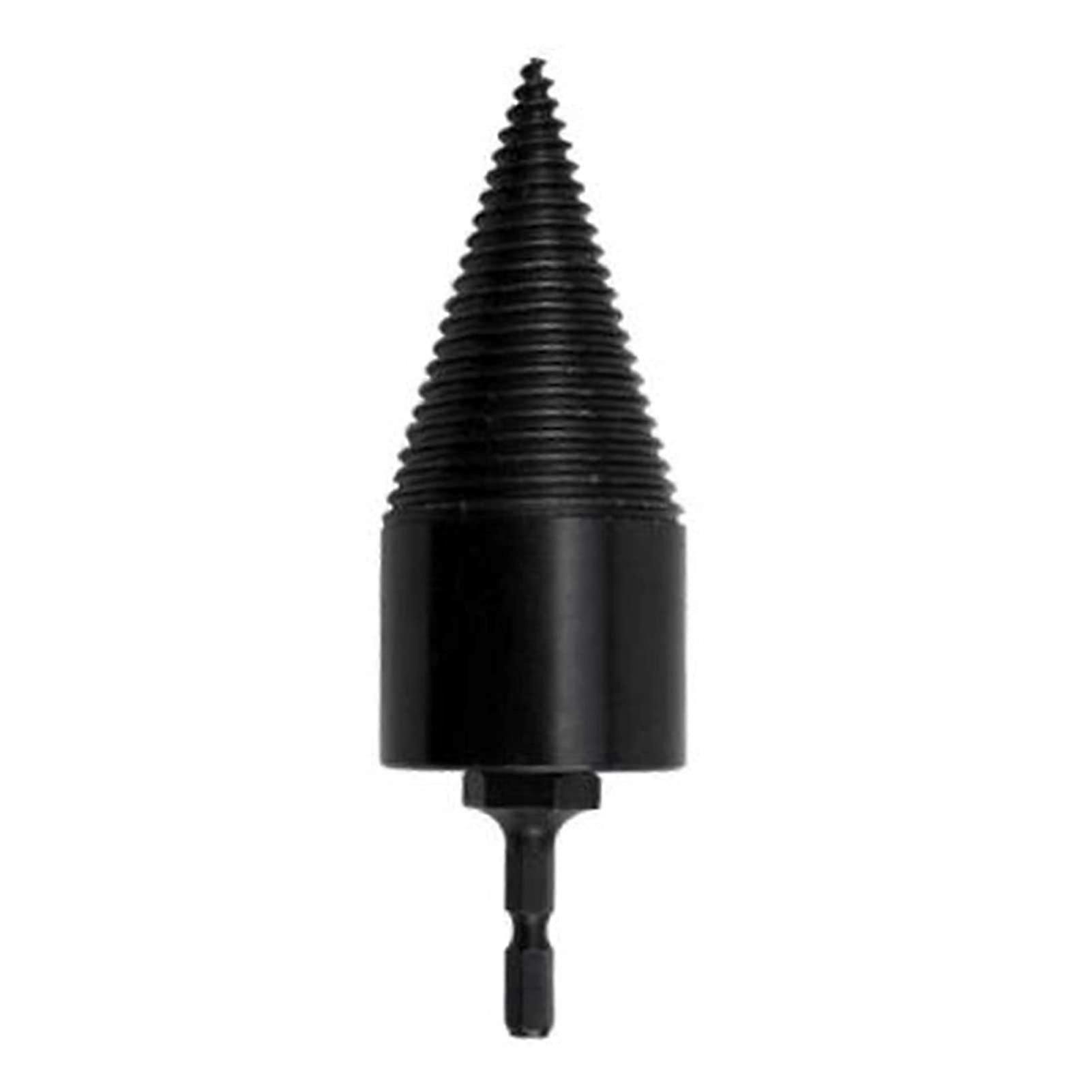 Firewood splitter, drilling, tapered honorable hole drive steps, split drilling tools, woodworking tools, a bit (42 mm three handles)